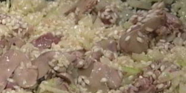 ризотто с печенью