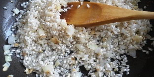 ризотто с петрушкой и фетой