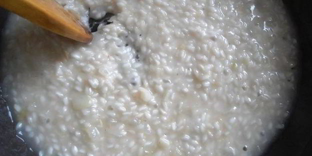 ризотто с петрушкой и фетой