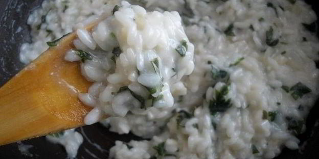 ризотто с петрушкой и фетой