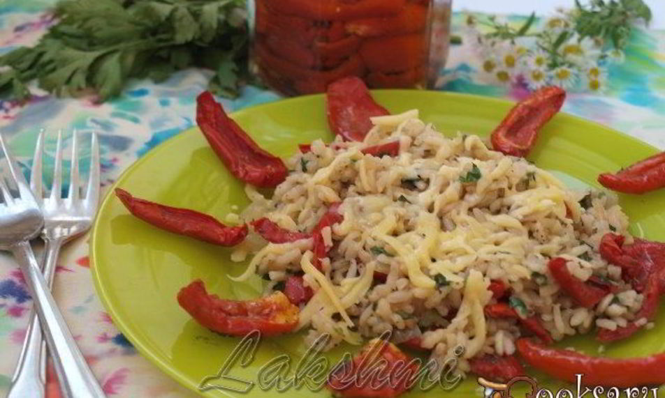 Рецепт ризотто с петрушкой и вялеными помидорами