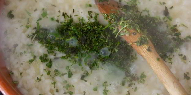 ризотто с пряными травами