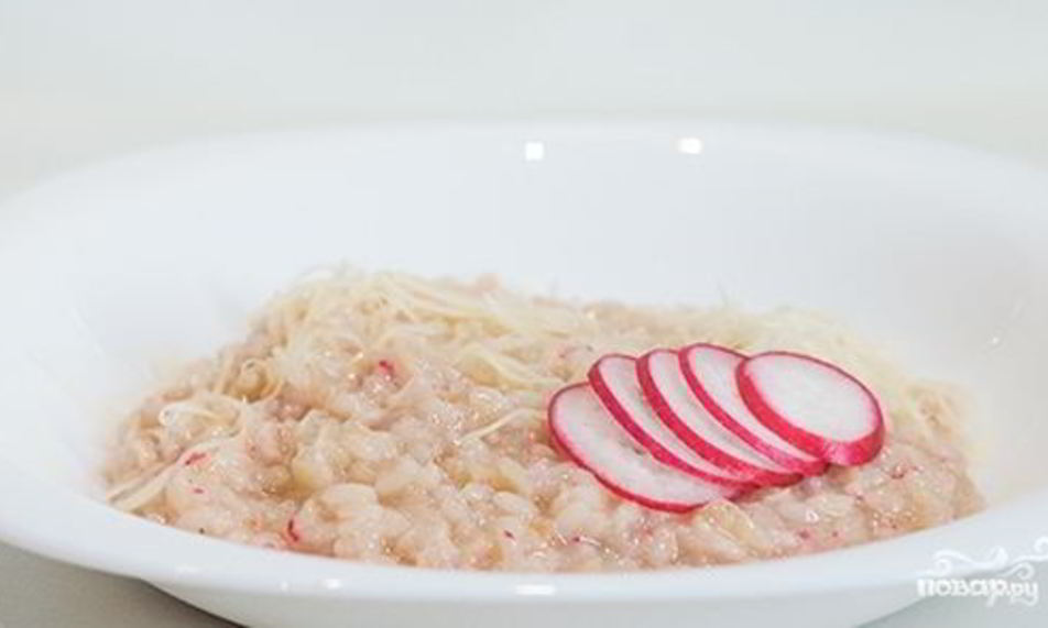 Рецепт ризотто с редисом