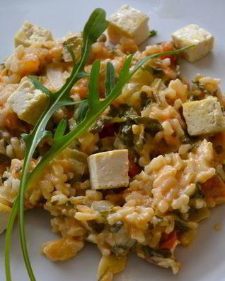 Ризотто с руколой