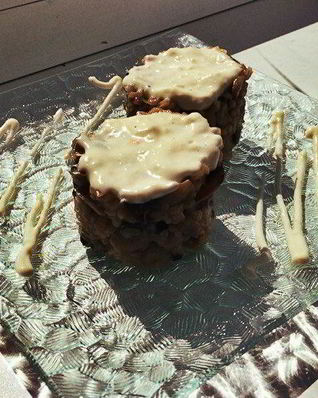 Ризотто с шампиньонами и сливочным соусом