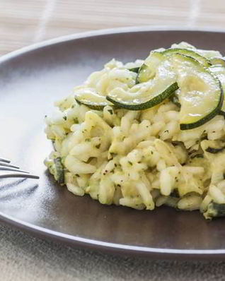 Ризотто с цукини и перцем