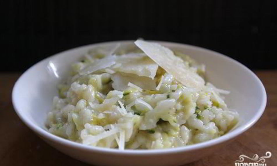 Рецепт ризотто с цуккини и сквошем