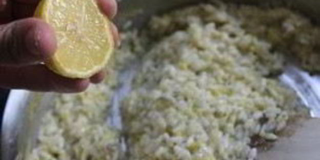 ризотто с цуккини и сквошем