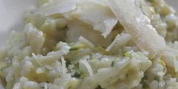 ризотто с цуккини и сквошем