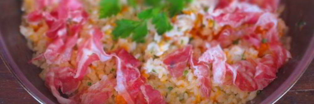 Ризотто с тыквой и беконом