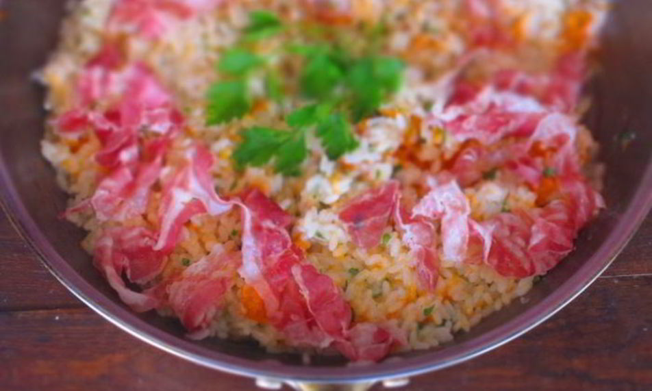 Рецепт ризотто с тыквой и беконом