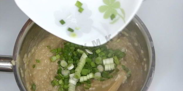 ризотто с зеленью и сыром