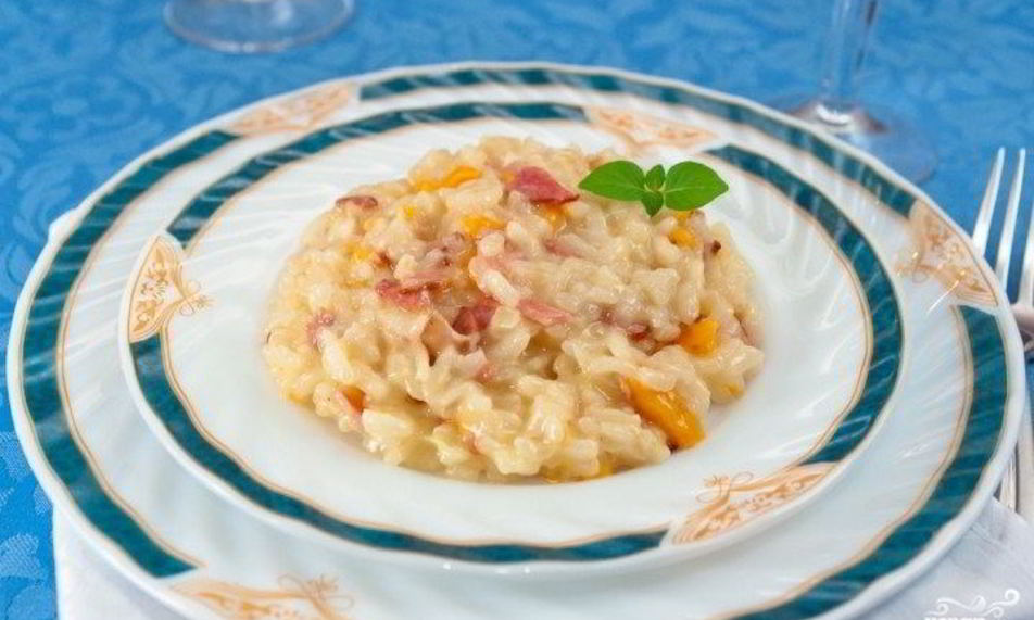 Рецепт ризотто со свининой