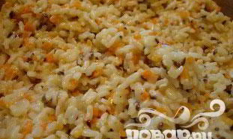 Рецепт сливочного ризотто с кубиками овощей и семенами льна