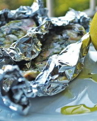 Барабулька запеченная в фольге с травами