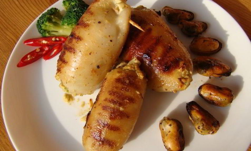 Рецепт фаршированных кальмаров