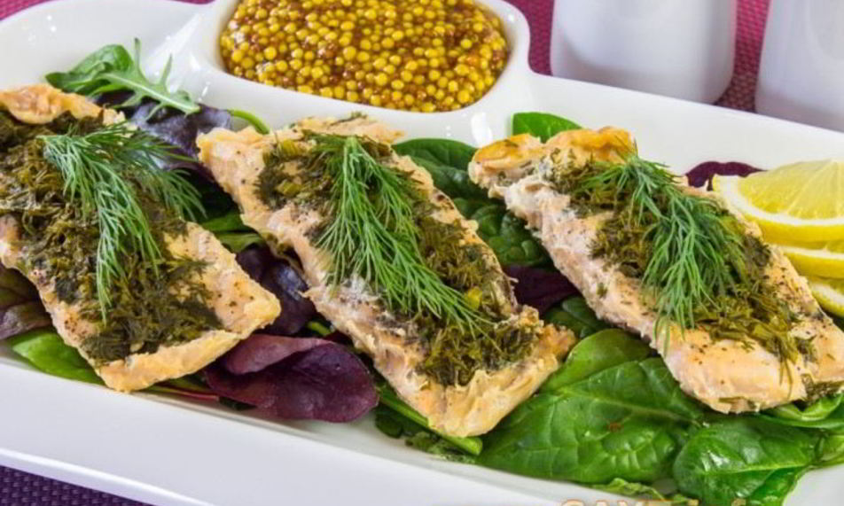 Рецепт горбуши, запеченной с зеленью в фольге