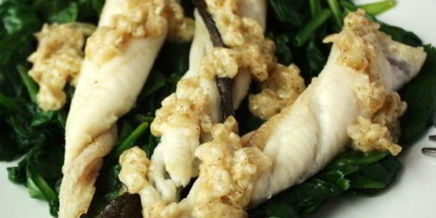 камбала под грилем