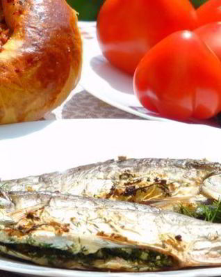 Карась на гриле