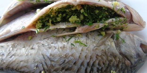 карась на гриле