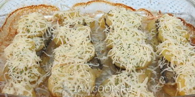 хек с картошкой в духовке