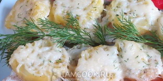 хек с картошкой в духовке