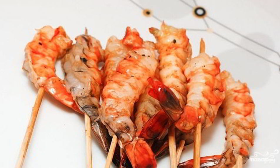Рецепт креветок на гриле