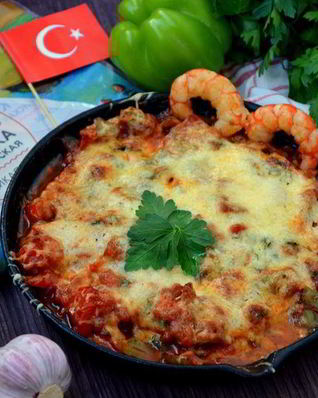 Креветки в горшочке по-турецки