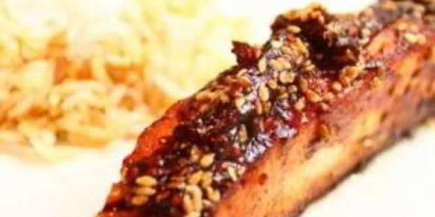 лосось с имбирем