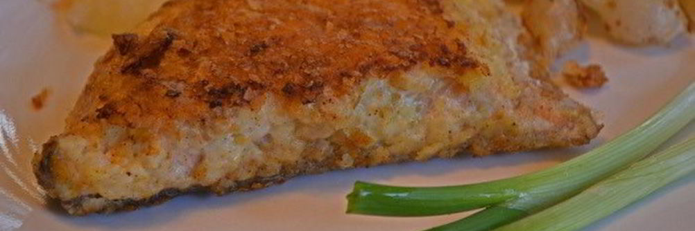 Лосось с картофельной корочкой