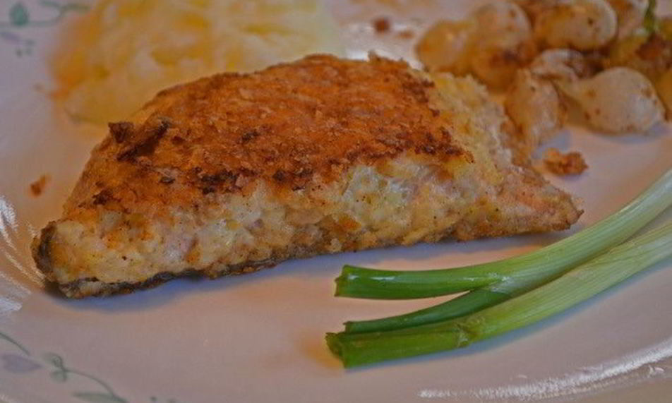 Рецепт лосося с картофельной корочкой