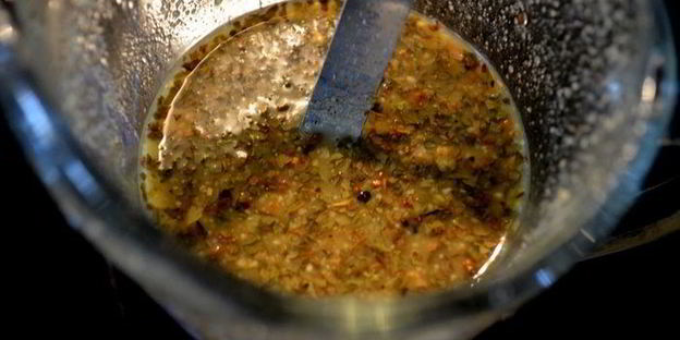 морские гребешки с зеленой фасолью