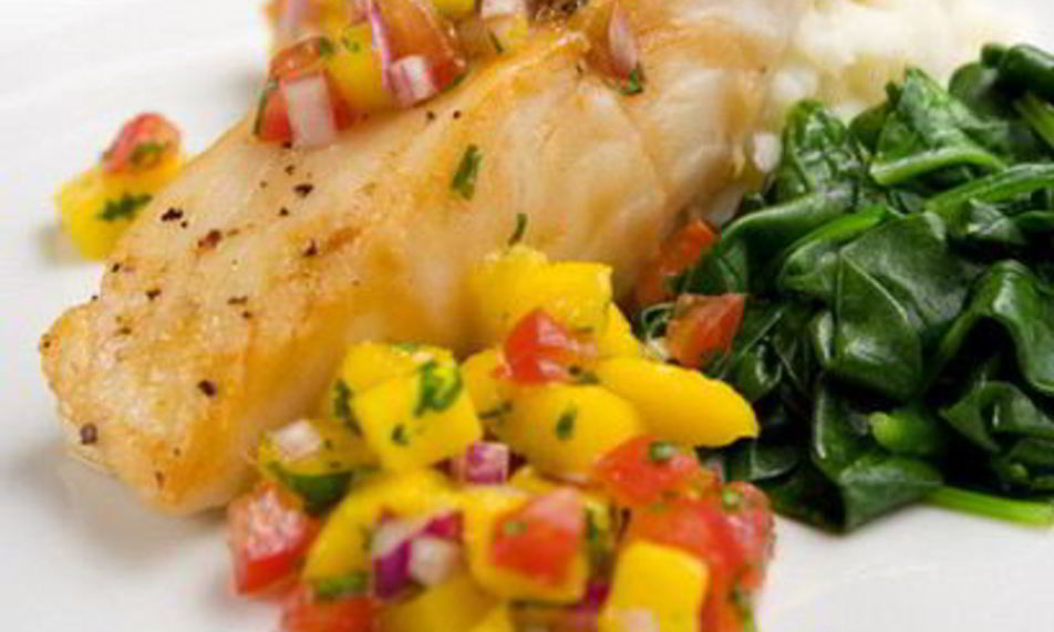 Рецепт окуня с овощныма гарнирома в лимоннома соусе