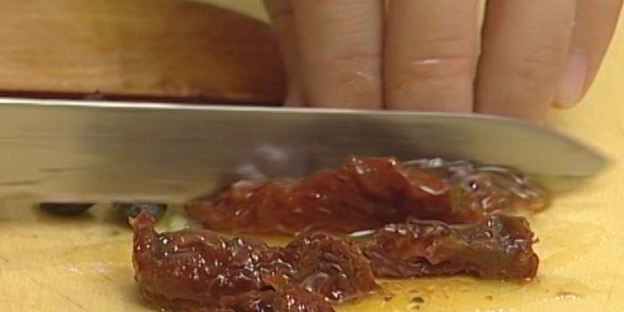 семга с тушеными овощами