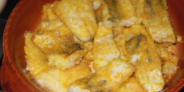 судак с грибами и сметанным соусом