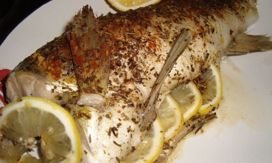 Рецепт судака с лимонома и розмаринома