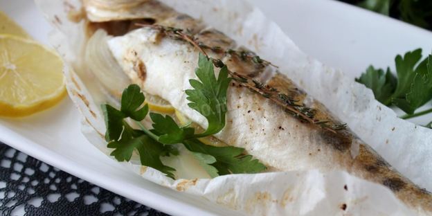 судак в духовке целиком