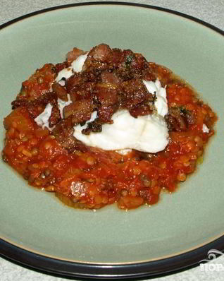 Треска с беконом