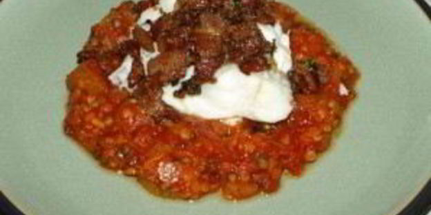 треска с беконом