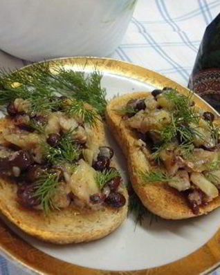 Треска с фасолью