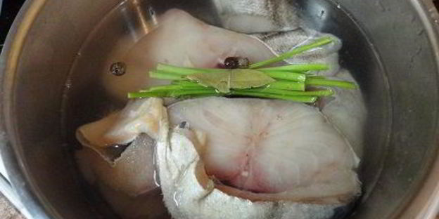 треска с фасолью