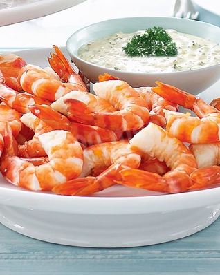 Варенные королевские креветки