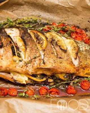 Запеченный карп