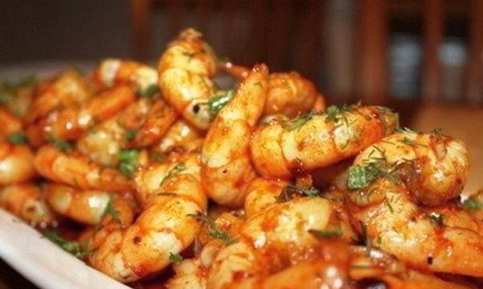 Рецепт запеченных креветок с лимоном и чесноком