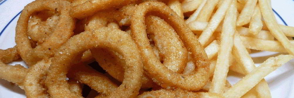 Жареные кольца кальмаров
