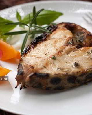 Зубатка на гриле