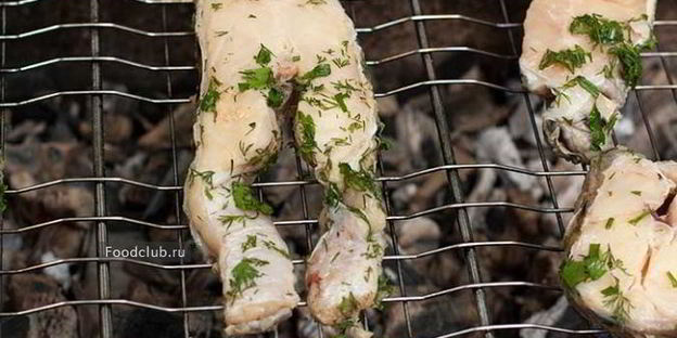 зубатка на гриле