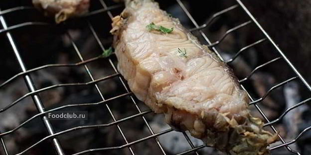 зубатка на гриле