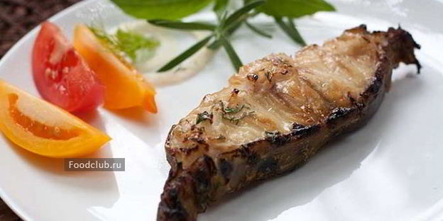 зубатка на гриле