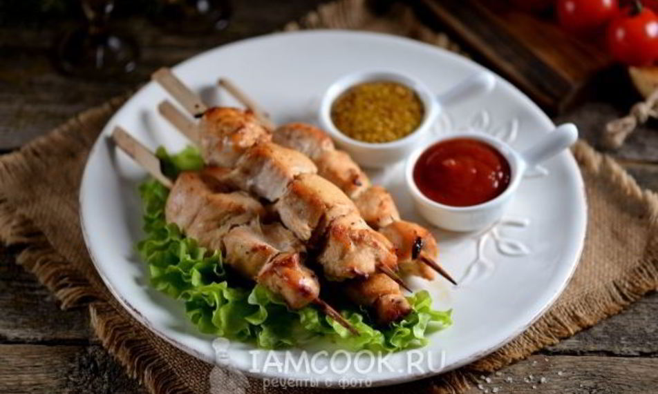 Рецепт куриного шашлыка в банке в духовке